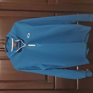 Men's Oakley Performance Golf 1/4 Zip Pullover - Medium - Aqua